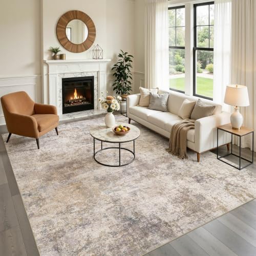 kakania Washable 5x8 Area Rug for Living Room: Abstract Modern Home Decor - Image 7