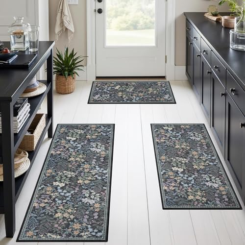 GRANNY SAYS Boho Kitchen Rug Set of 3, Anti Fatigue Kitchen Mats Non Slip - Image 2