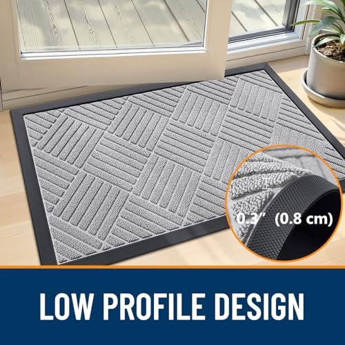 OLANLY Front Door Mat Outside Entrance 35x23, Waterproof Heavy-Duty Doormat - Image 5