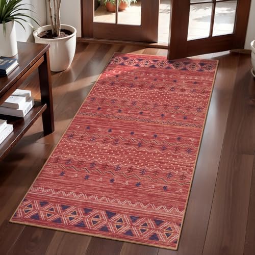 SERISSA 2x4 Washable Non-Slip Boho Runner Rug for Entryway by SERISSAHomeDecorCollection