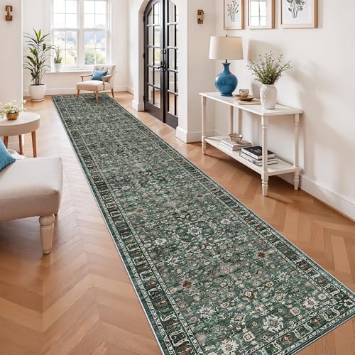 Long Hallway Runner Rug 3x25: Non Slip Runner Rugs with Rubber Backing Soft by TOPRUUG