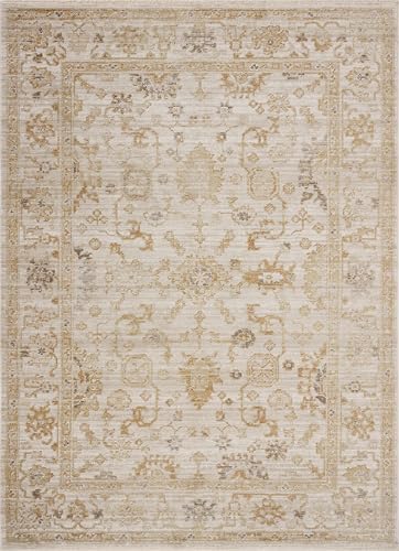 Loloi Magnolia Home Pace Natural/Gold 18" x 18" Sample Rug - Image 3