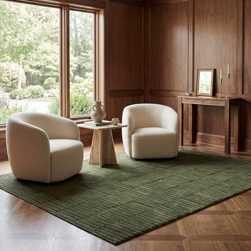 nuLOOM Kailani Green Geometric Washable Area Rug, 7' x 9' by nuLOOM