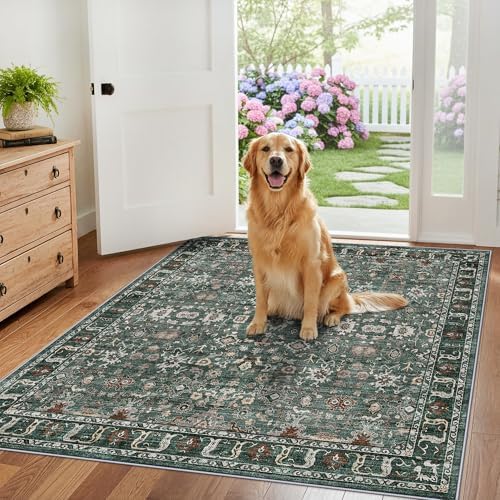 Washable 3x3 Square Entry Rug: Rugs for Kitchen Bedroom Entryway Bathroom - Image 2