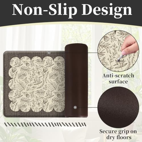 Vintage Anti-Fatigue Kitchen Mats, Non-Slip Waterproof Rugs for Floor - Image 4