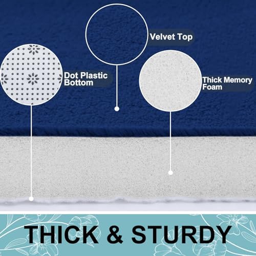 Smiry Memory Foam Bath Mat 36x24, Extra Soft and Absorbent Bathroom Rugs - Image 3