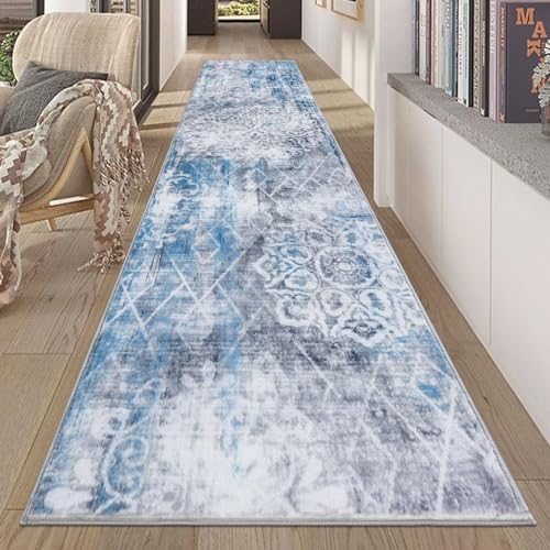HEBE Hallway Runner Rug 2'x10', Washable Non Slip Kitchen Rug Runner by HEBE