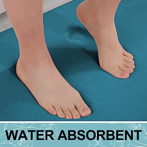 Smiry Memory Foam Bath Mat 70x24, Extra Soft and Absorbent Bathroom Rugs - Image 5