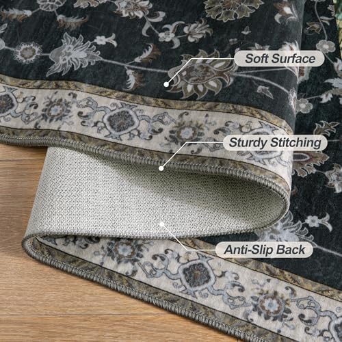 Tangsoo 2x5 Washable Runner Rugs for Hallway, Farmouse Non Slip Rug Runner - Image 6
