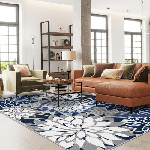 Arenarug Outdoor Rug Waterproof, Washable Patio Rug for Deck, 9x12, Blue - Image 2