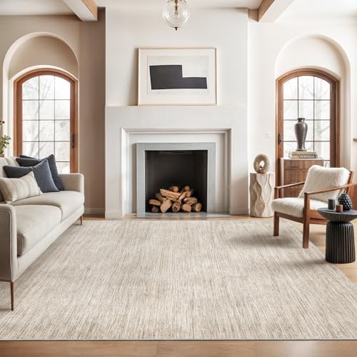 Valenrug 8x10 Area Rugs for Living Room, Large Washable Rug Non Slip, Brown by Valenrug