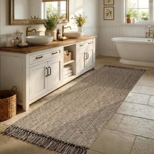 Collive Boho Washable Kitchen Runner Rug, 2.6' x 7' Bathroom Rugs - Image 3