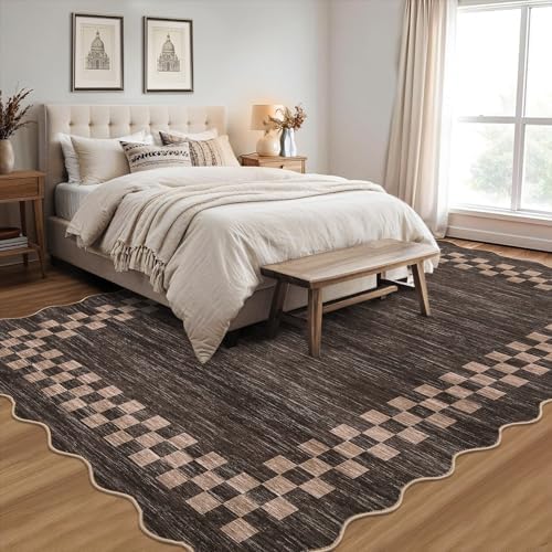 GarveeHome Area Rug 6x9 Large Living Room Modern Border Throw Rug - Image 2