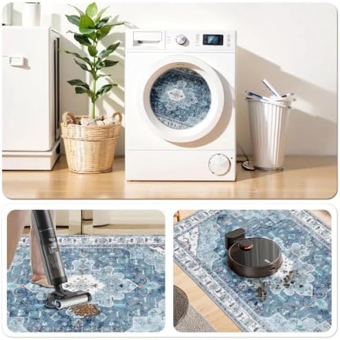 SERISSA 3x5 Washable Non Slip Boho Area Rug for Bedroom - Image 3