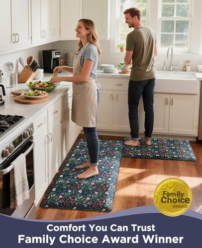 Ophanie Kitchen Mats for Floor,3/4 inch Thick,20x48 Anti Fatigue Cushioned Mat,Kitchen Rugs,Waterproof,Comfort Ergonomic Standing Mat for Office,Home,Sink with 99+ Pairs of Anti-Slip Bottom Ridges - Image 7