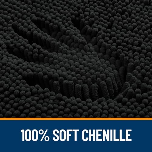 OLANLY Bathroom Runner Rugs 47x24, Extra Soft Absorbent Chenille Bath Rugs - Image 3