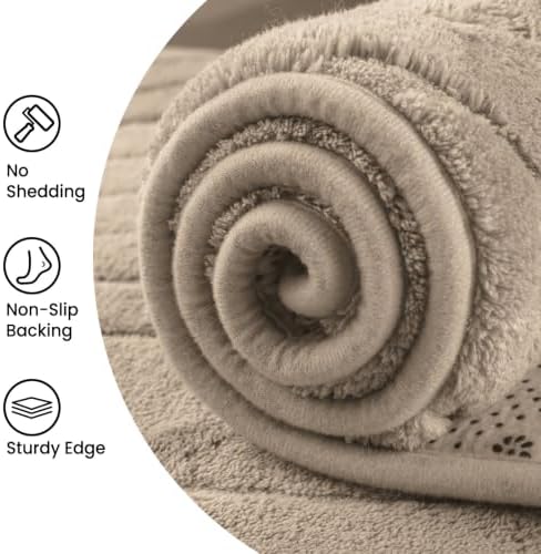 Sour Lemon 8x10 Area Rugs for Living Room Bedroom, Large Carpet Rug Taupe - Image 3