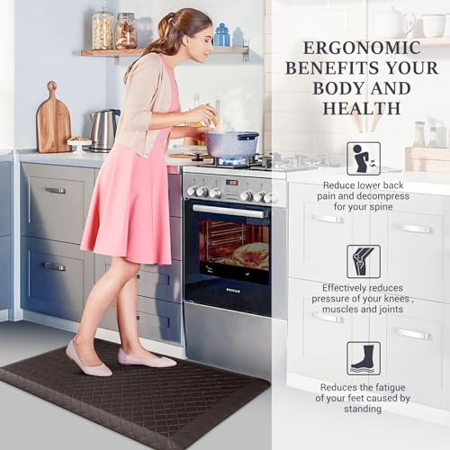 HappyTrends Kitchen Floor Mat - 4/5 Inch Thick Anti-Fatigue Kitchen Rug - Image 3