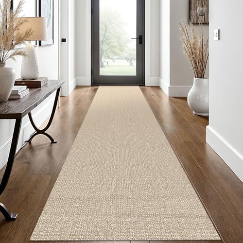 EARTHALL Washable Runner Rug, Non Slip Hallway Runner, 2x12 Ft, Sand/Beige by Unknown