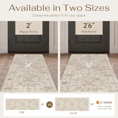 2 Piece Beige Neutral Kitchen Rug Set - Image 3