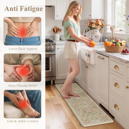 Collive Cushioned Anti Fatigue Kitchen Mats, Non Slip Kitchen Rugs, 20"x39" - Image 4