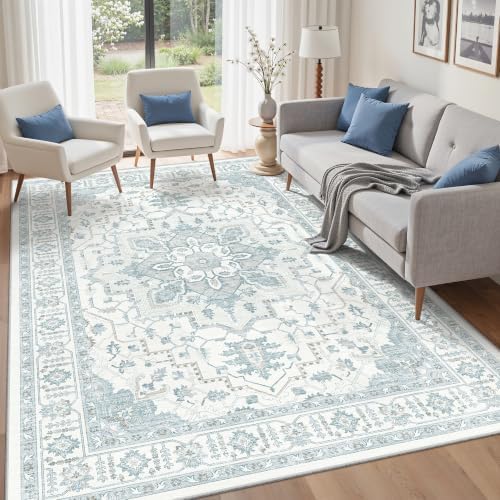 befbee Washable 5x7 Area Rug Non Slip Stain Resistant Rug for Living Room - Image 3