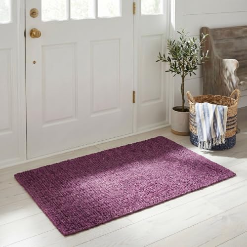 SAFAVIEH Natural Fiber Accent Rug 2x3, Jute Knotted Purple NF447B by Unknown