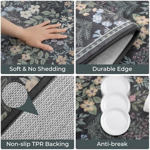 GRANNY SAYS Boho Kitchen Rug Set of 3, Anti Fatigue Kitchen Mats Non Slip - Image 4