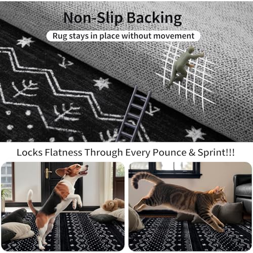 SERISSA 3x12 Washable Non-Slip Boho Runner Rug for Hallway - Image 5