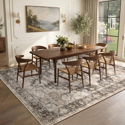Garvee 10x13 Living Room Rug Large Vintage Boho Brown Washable Area Rug - Image 3