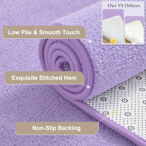 Keeko 4x6 Area Rugs for Living Room,Soft Washable Memory Foam Bedroom Rug - Image 3