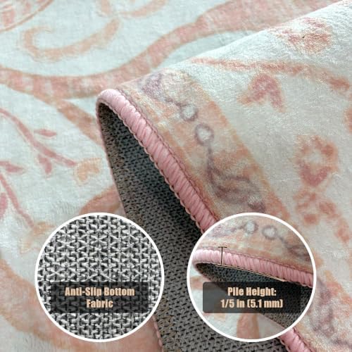 YARNSCAPE 2' x 3' Machine Washable Area Rug, Non-Slip Low-Pile Carpet - Image 6