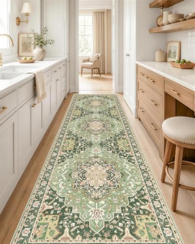 OLANLY 2x8 Washable Runner Rug, Soft Non Slip Carpet for Hallway Kitchen by OLANLY