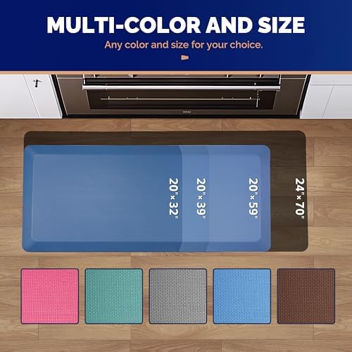 FEATOL Anti Fatigue Mat for Standing Desk & Kitchen Floor, 9/10 Extra Thick - Image 6