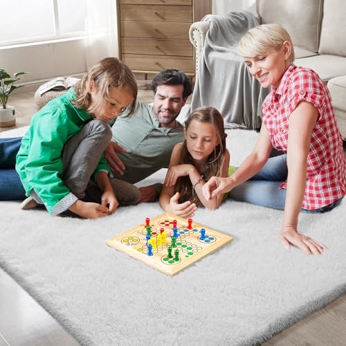 Shag Area Rugs for Bedroom Living Room,6X9 Ultra Soft White Fluffy Area Rugs for Dorm,Indoor Carpet Plush Rugs for Home Decor,White - Image 5