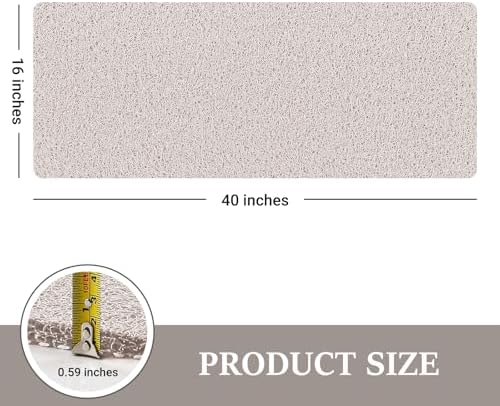 LuxStep Shower Mat Bathtub Mat,Non-Slip Bath Mat with Drain, Quick Drying - Image 2