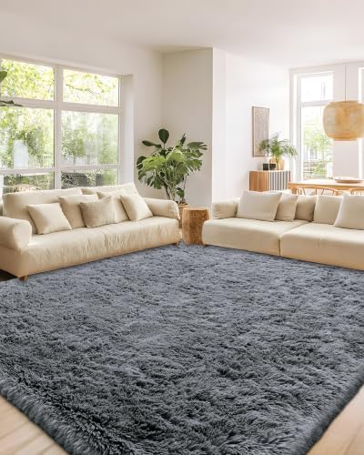 Smiry Area Rugs for Living Room Bedroom 4x4 ft, Fluffy Washable Carpet - Image 6