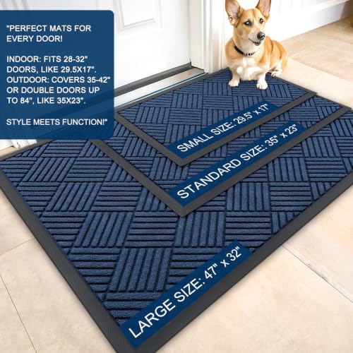 OLANLY Front Door Mat Outside Entrance 47x32, Waterproof Heavy-Duty Doormat - Image 2