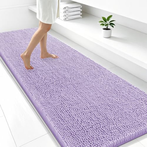 Smiry Bathroom Rugs 47X24, Luxury Chenille Extra Soft Absorbent Bath Mat by Smiry