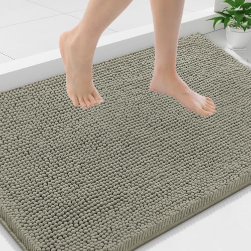 Smiry Bathroom Rugs 36X24, Luxury Chenille Extra Soft Absorbent Bath Mat by Smiry