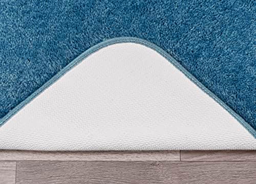 Garland Rug Traditional Nylon Washable Basin Blue 4 Piece Set - Lid, Contour, 2 Bath Rugs - Soft, Absorbent, and Stylish for Your Bathroom - Image 6