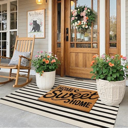 KIMODE Outdoor Rug Front Door Mats Fall Porch Rug Patio Rugs Entrance Mat - Image 3