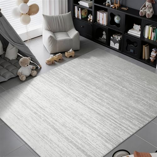 LIANLAM 5x7 Silver Infused Self-Cleaning Rug for Living Room (5x7,Silver) by LIANLAM