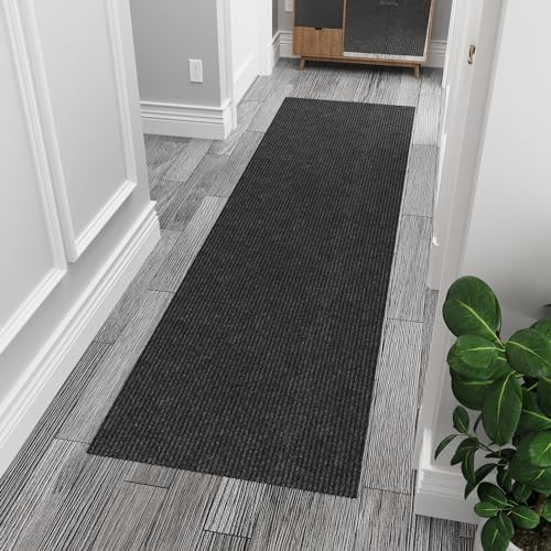 Ottomanson 3x7 Runner Rug, Non-Slip Dirt Trapper Indoor Outdoor Door Mat by Ottomanson