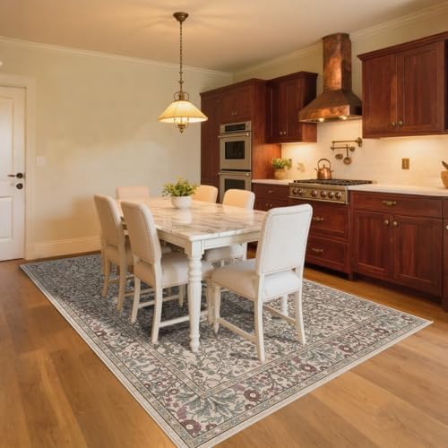 6x9 Washable Area Rugs for Living Room Soft Carpet (Moss) - Image 5