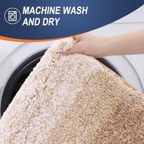 OLANLY Bathroom Rugs Mat 36x24, Extra Soft Absorbent Microfiber Bath Rugs - Image 5