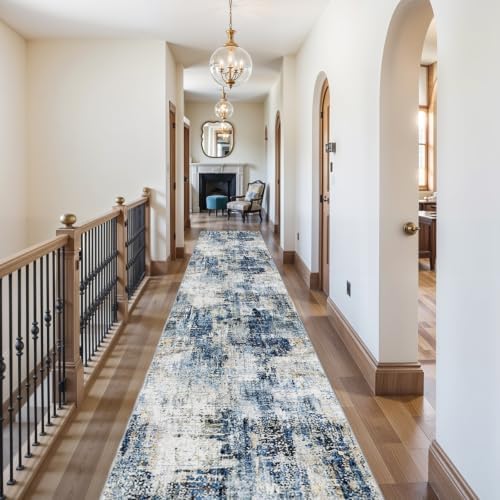 3x20 Long Hallway Runner Rug Non-Slip Washable Rugs Midnight Sky by WIEVEDENS