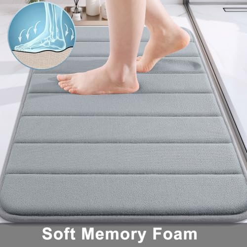 Buganda Memory Foam Bath Mat 24 x 16, Ultra Soft Absorbent Bathroom Rugs - Image 3