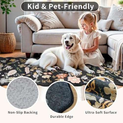 5x12 Runner Rug for Hallway: Washable Non Slip Living Room Area Rug - Image 6