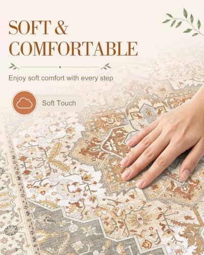 OLANLY 2'6"x14' Washable Runner Rug, Non Slip Carpet for Hallway Kitchen - Image 4